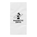 Magnetic Drive Surf Girl Beach Towel — Retro Surfer Design