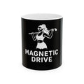 Magnetic Drive Golf Girl Mug | Ceramic Coffee Cup Black